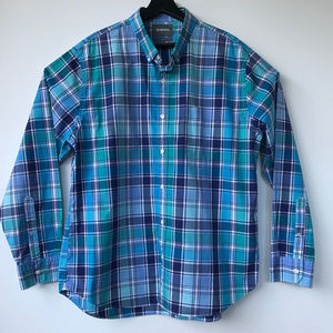 BONOBOS Button Down Long Sleeve Plaid Shirt